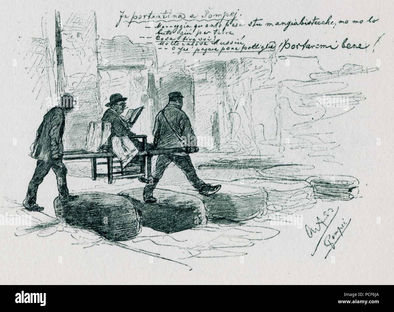 39 Allers-PompeiPortantina Banque D'Images