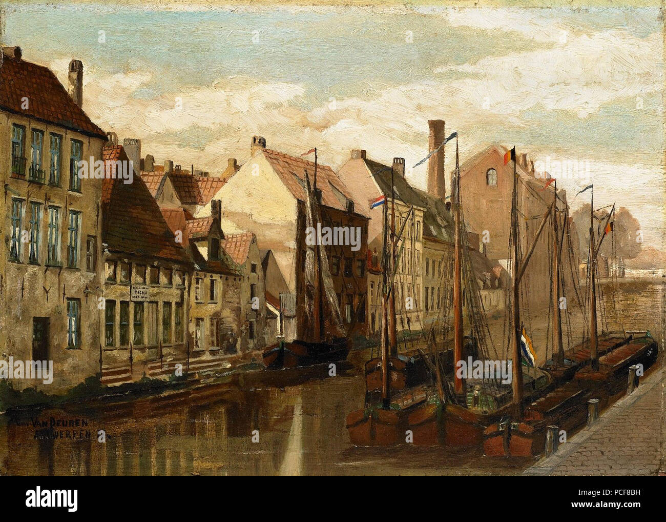 49 Ansicht von Antwerpen 1877 Banque D'Images 49 Ansicht von Antwerpen 1877 Banque D'Images