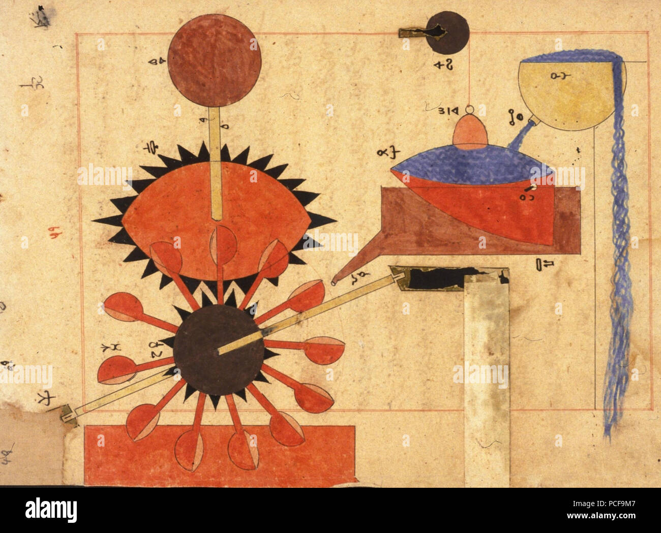 54 L'Arabe manuscrit machine - Anonym - Mme ou. fol. 3306 m Banque D'Images