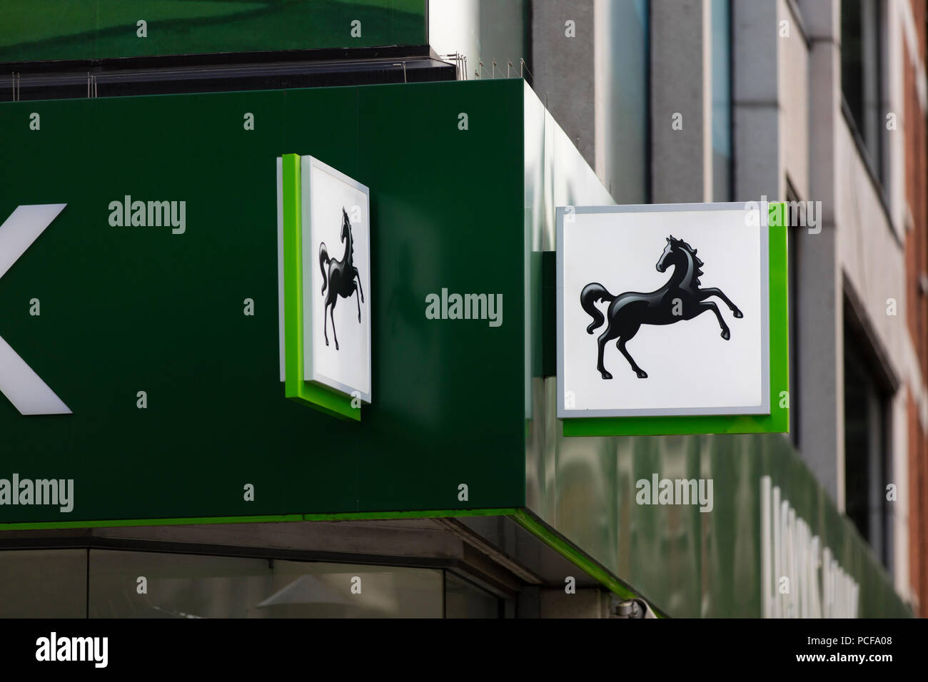 Londres, Royaume-Uni - 31 juillet 2018 : la banque Lloyds store front sur Oxford Street, au centre de Londres. Banque D'Images