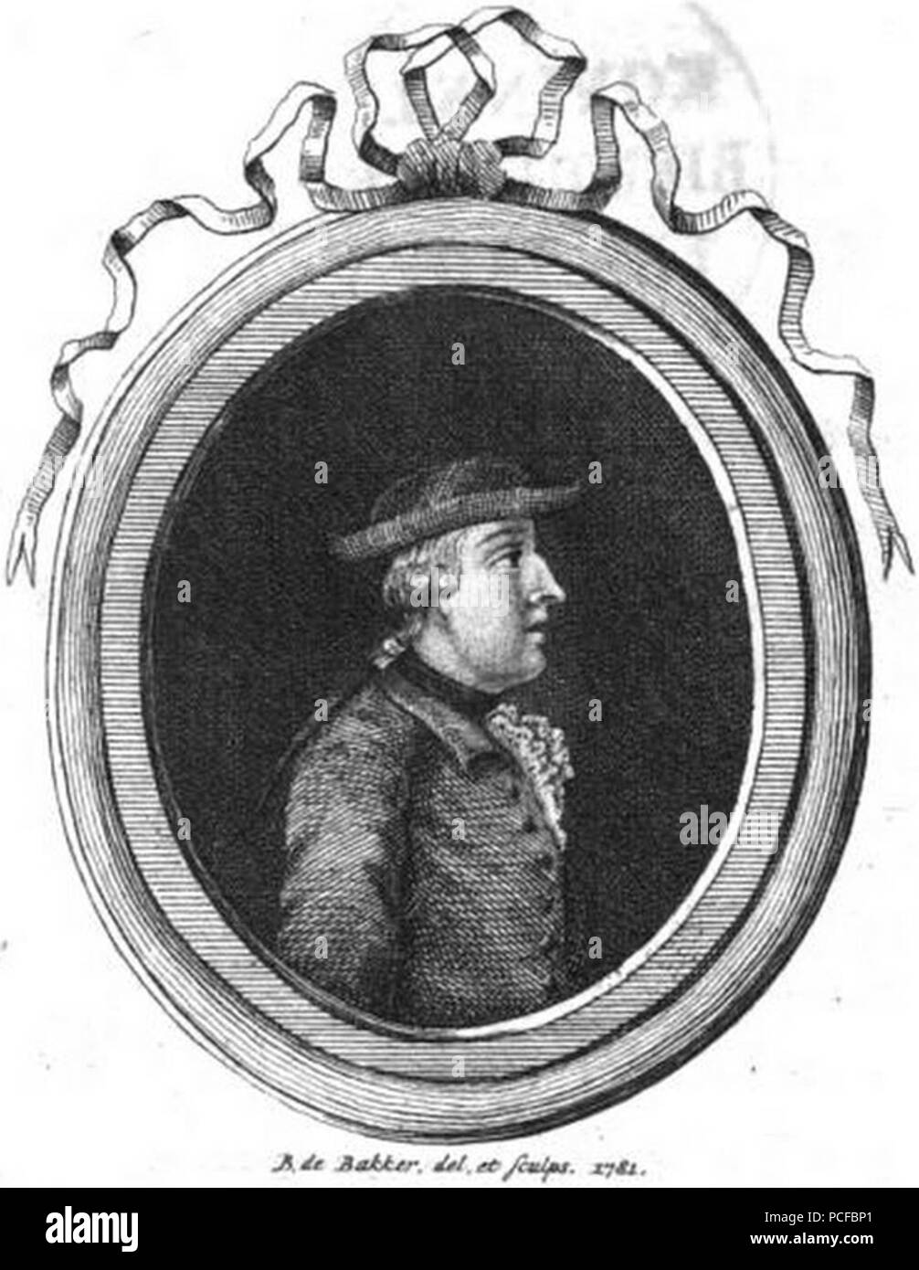 67 B. de Bakker en Hollande 1781 Joseph II. Banque D'Images