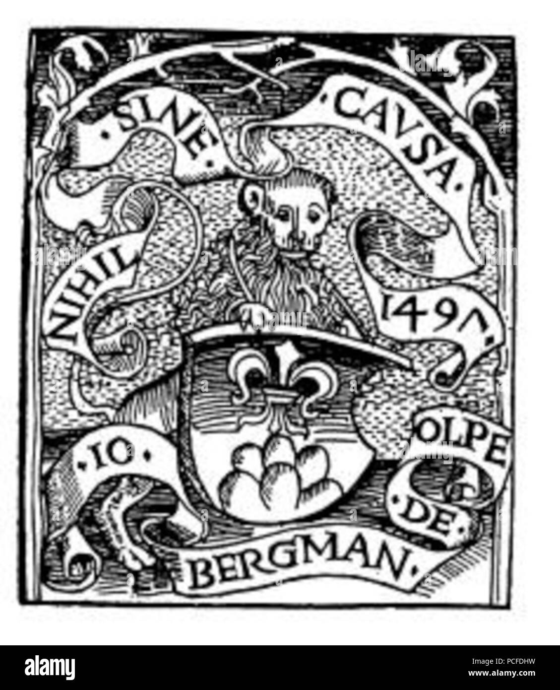 81 Bergmann, Johann - druckermarke Banque D'Images