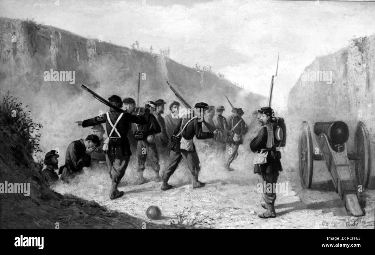 100 Brooklyn Museum - Scène de la guerre civile - dans l'ensemble Banque D'Images