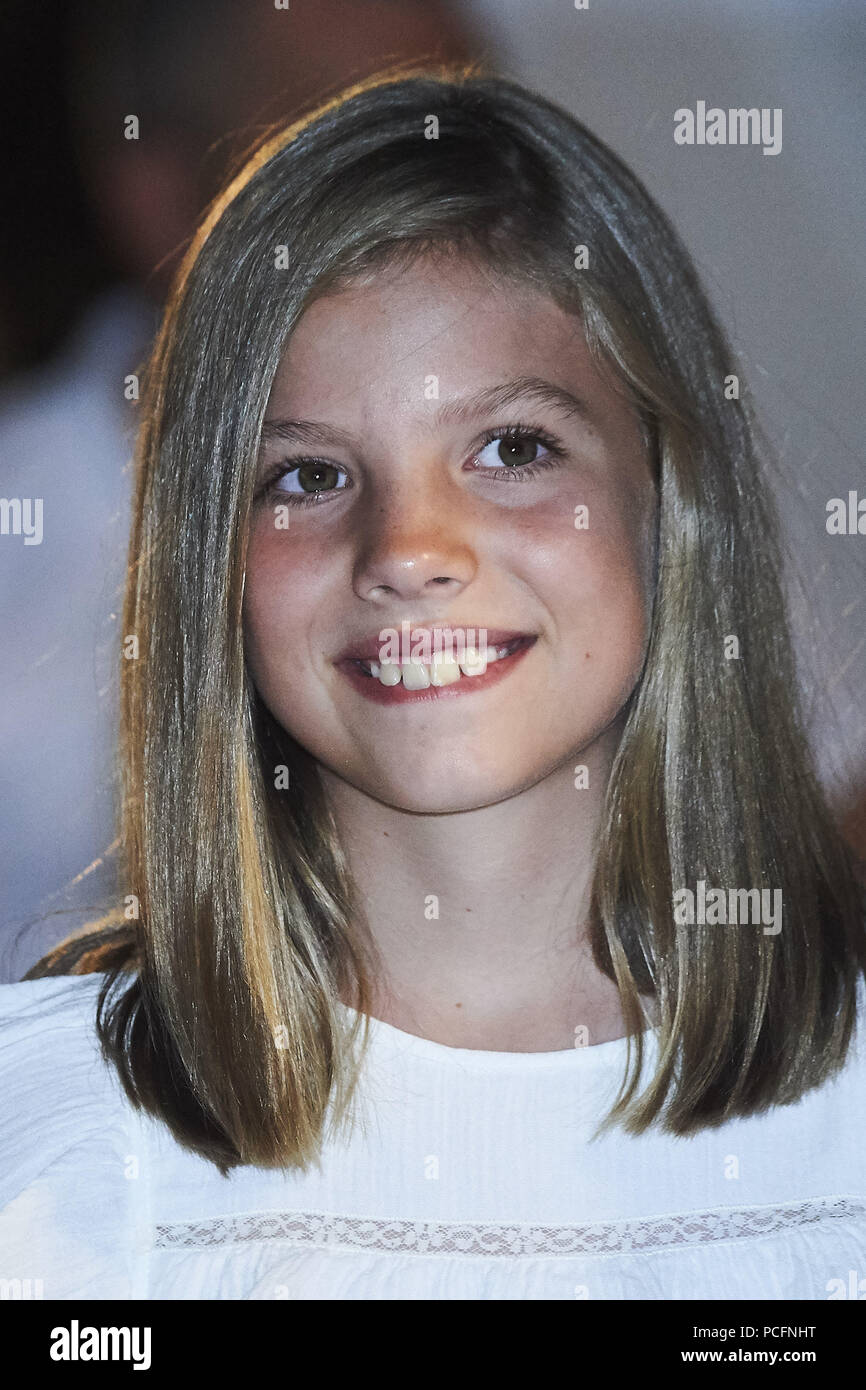 Majorque, Baléares, Espagne. 2 Août, 2018. Princess Sofia assiste à l'Ara Malikian Concert à Porto Adriano le 2 août 2018 à Majorque, Espagne Crédit : Jack Abuin/ZUMA/Alamy Fil Live News Banque D'Images