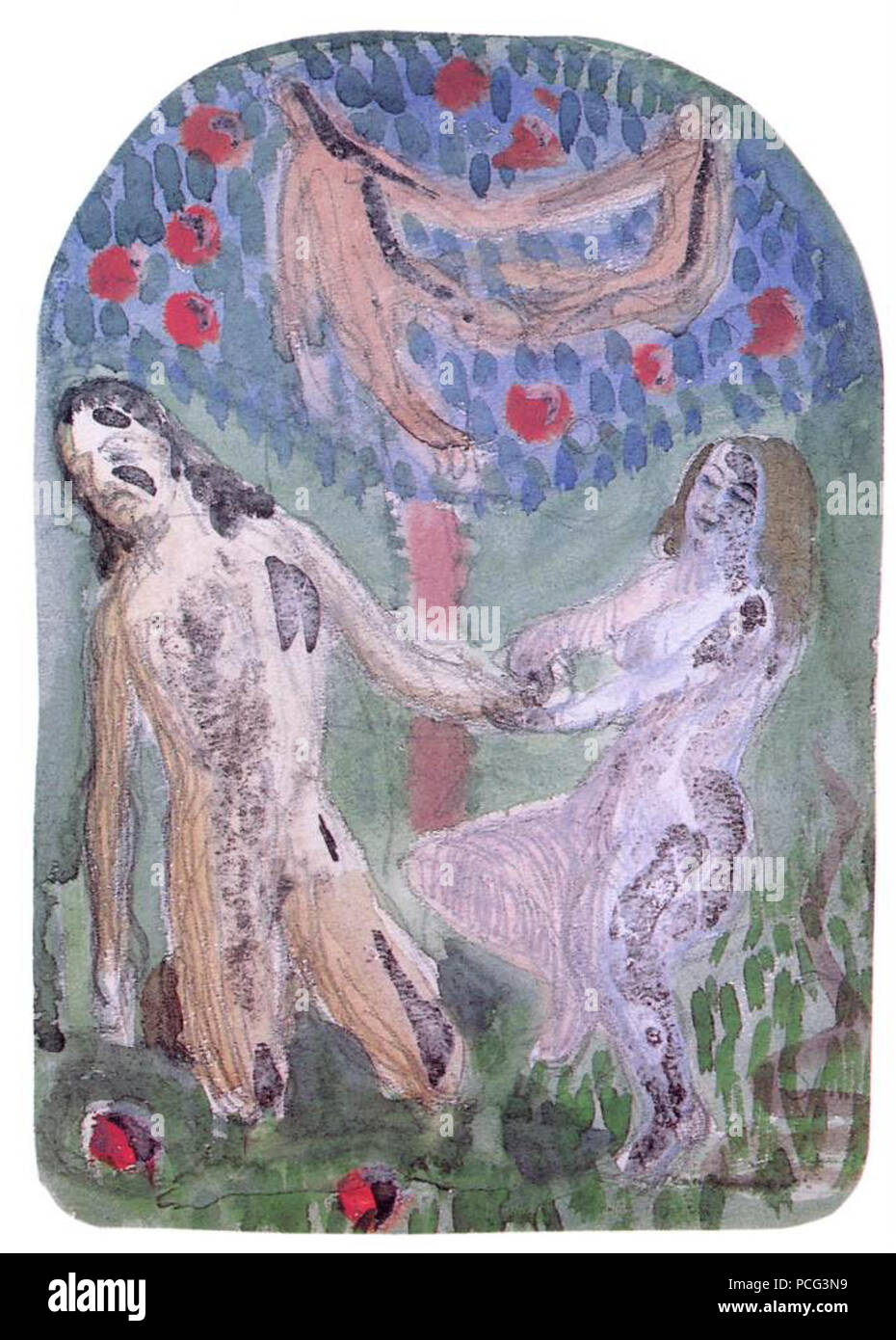 89 Bohacsek, Ede - Adam et Eve Banque D'Images
