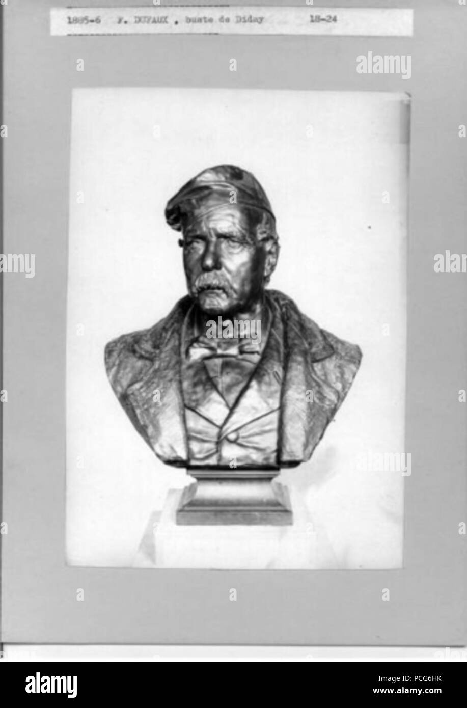106 Buste du peintre François Vouga (1802-1877) Banque D'Images