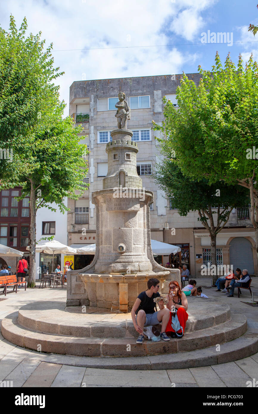 Le port de Vigo, Galice, Espagne Banque D'Images