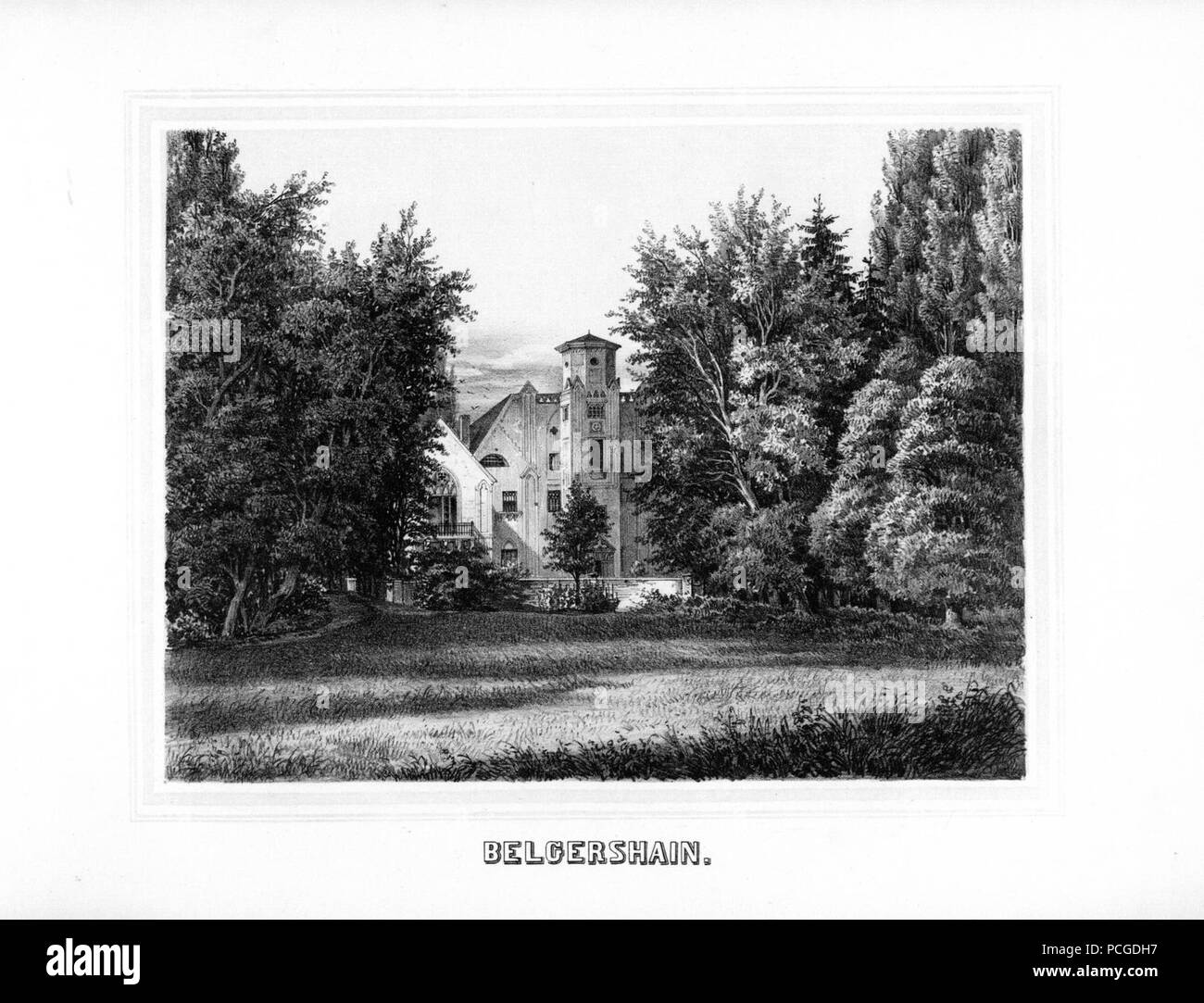 Album der Schlösser und im Rittergüter Königreiche Sachsen I 242. Banque D'Images