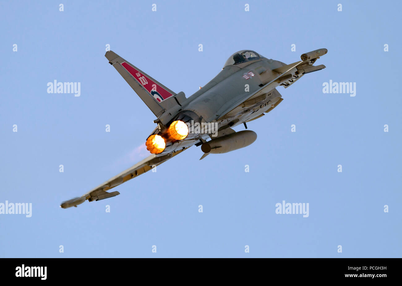 RAF Typhoon Afficher Banque D'Images