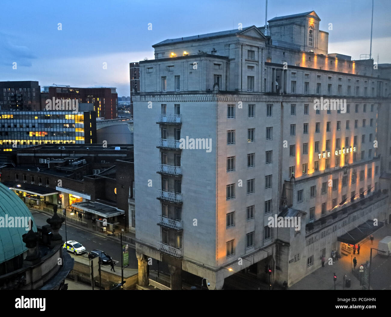 Le centre-ville de Leeds, West Yorkshire, England, LS1, UK Banque D'Images