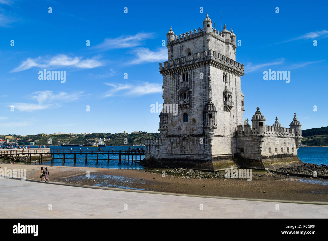 Torre de Belém, Torre de São Vicente Lisboa, Portugal Banque D'Images