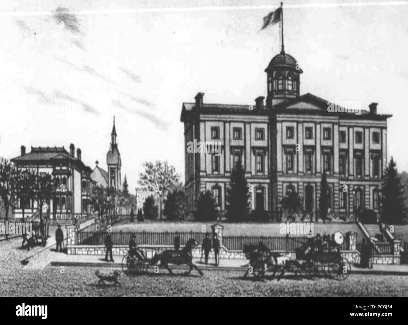 Pioneer courthouse, 1886 Banque D'Images