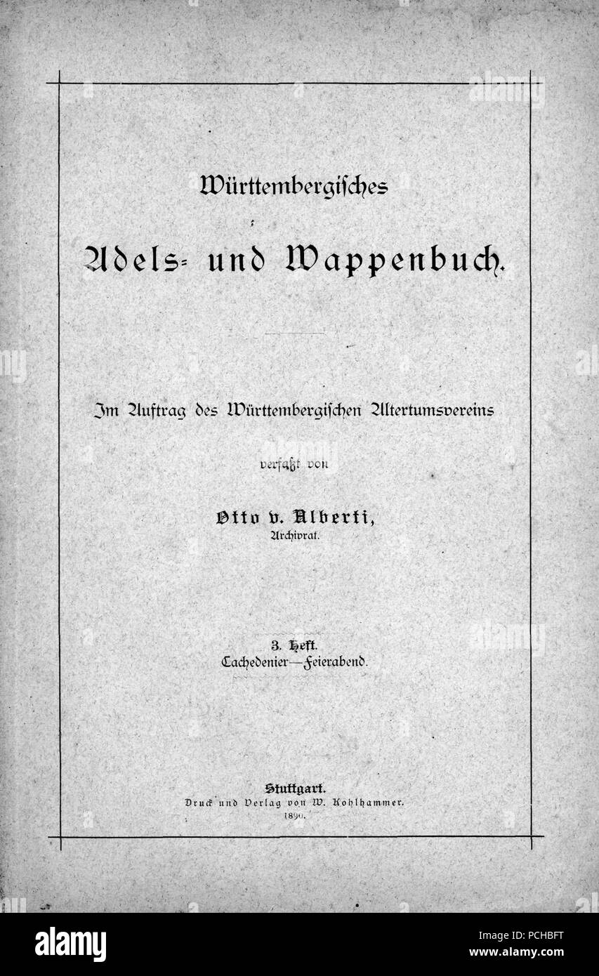 Alberti Wappenbuch H03 01. Banque D'Images