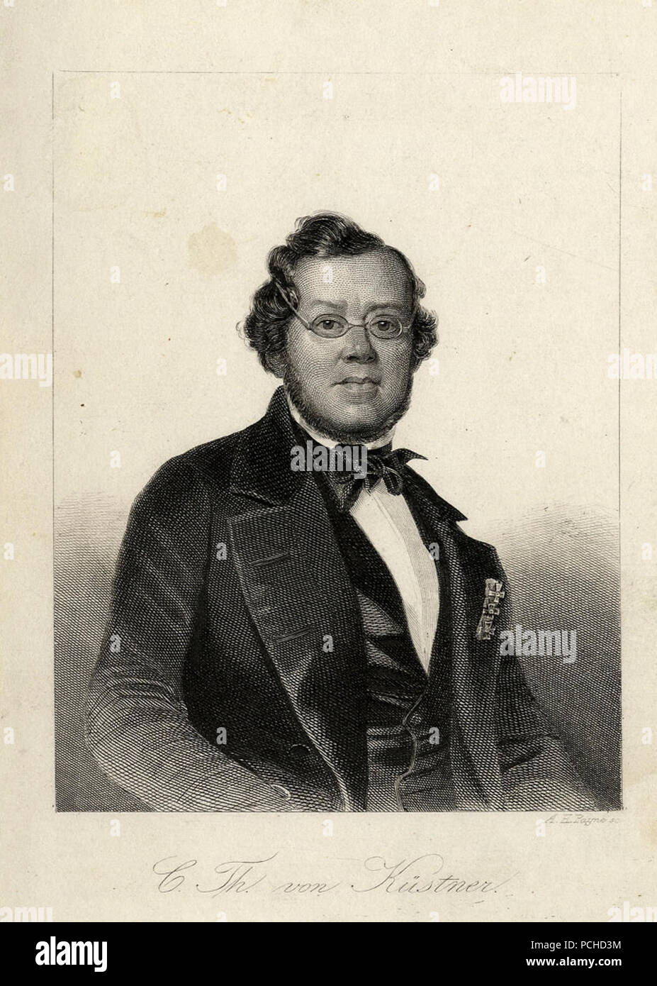 Albert Henry Payne Porträt von Küstner c e c1850 G ubs 1387 I. Banque D'Images