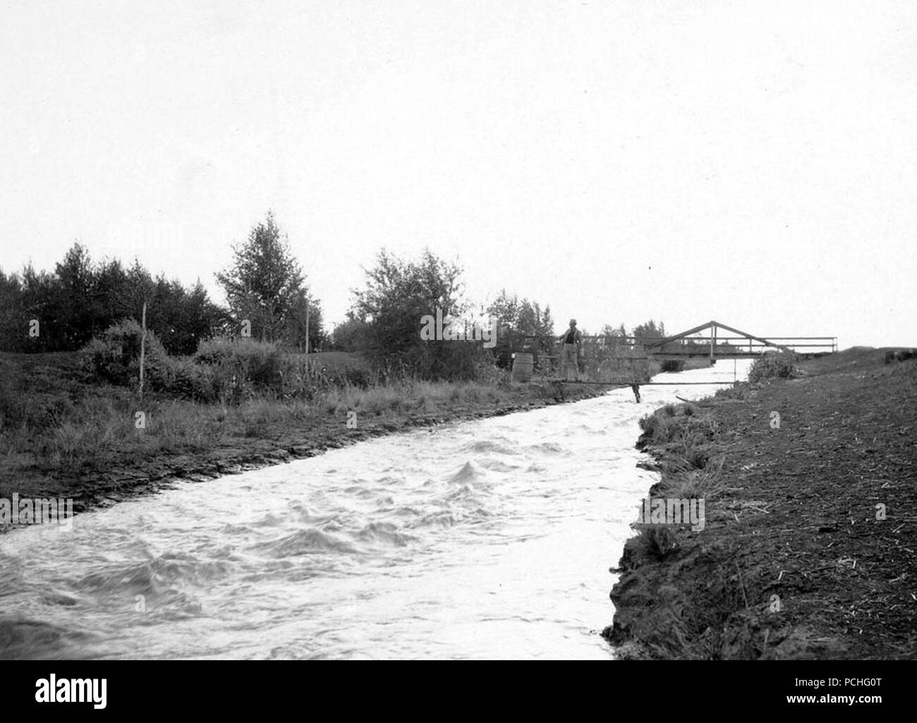 Alamo Canal vers 1905. Banque D'Images