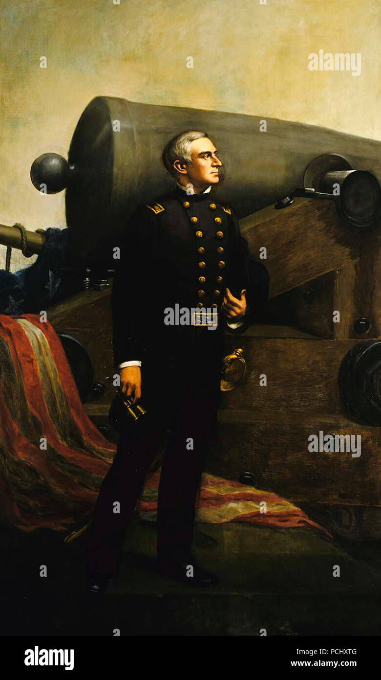 Alban - La première Conant Jasper Gun à Fort Sumter (le Major Robert Anderson) - 1924.4.1 - Banque D'Images