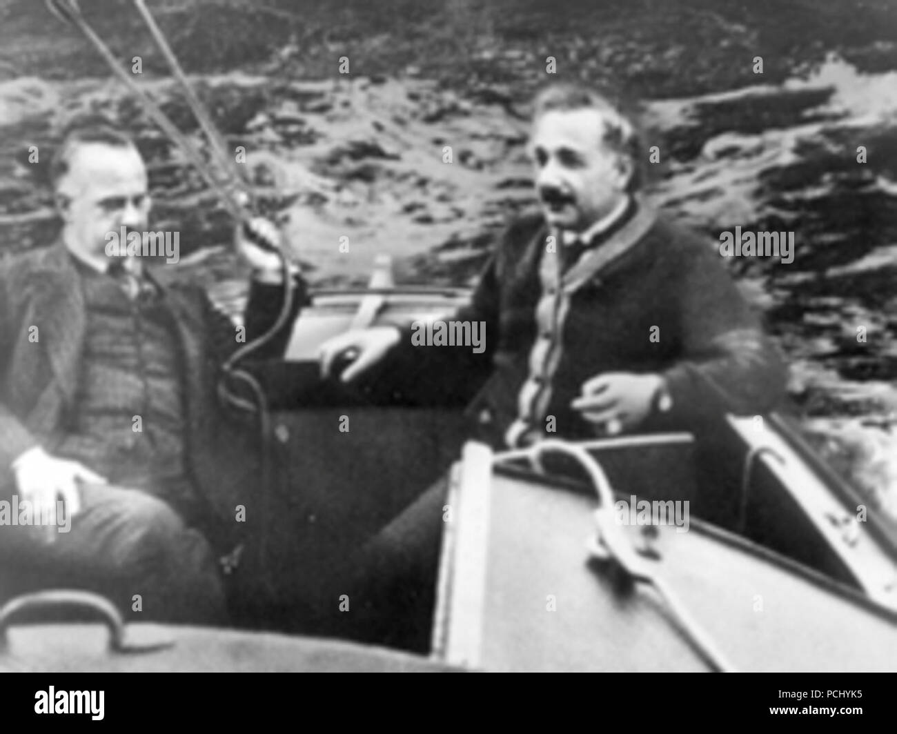 Albert Einstein und Hermann Anschütz-Kaempfe. Banque D'Images