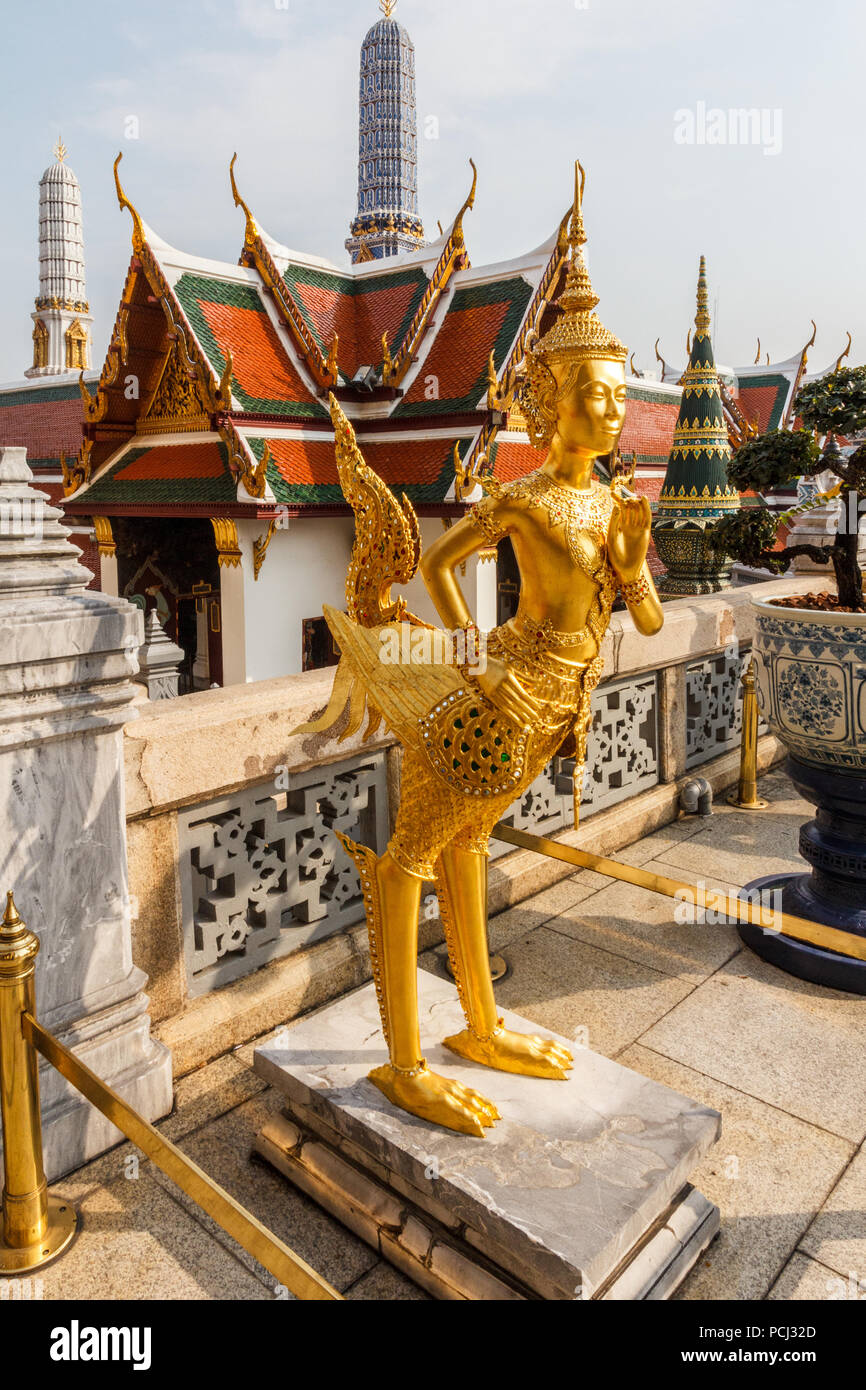 Guardian statue dans le Grand Palace, Bangkok, Thaïlande Banque D'Images