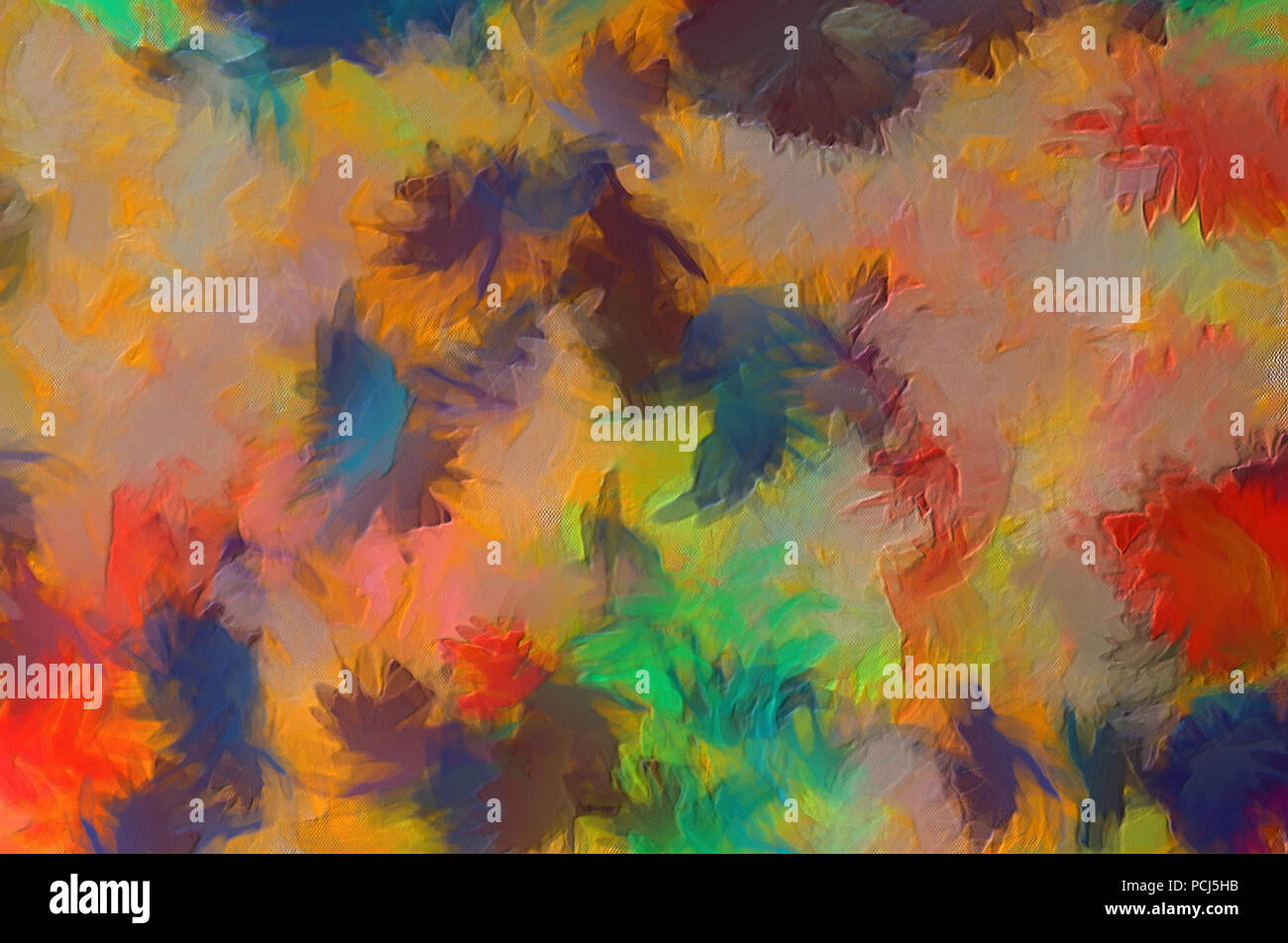 Abstract texture background. Digital design peinture d'art de l'impressionnisme. Motif artistique dessiné à la main. L'art moderne bon pour imprimer l'affiche. Banque D'Images