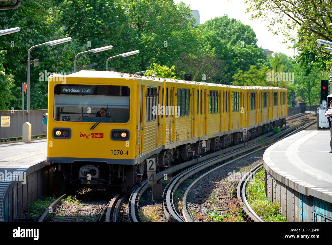 U-Bahn, U1, Schlesisches Tor, Kreuzberg, Berlin, Deutschland Banque D'Images