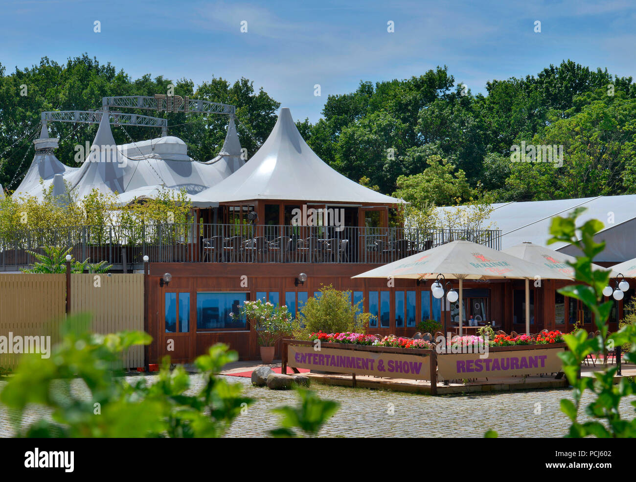 Tipi am Kanzleramt, Grosse Querallee, Tiergarten, Mitte, Berlin, Deutschland Banque D'Images