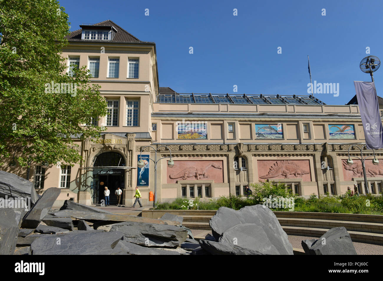 Aquarium, Olof-Palme-Platz, Tiergarten, Mitte, Berlin, Deutschland Banque D'Images