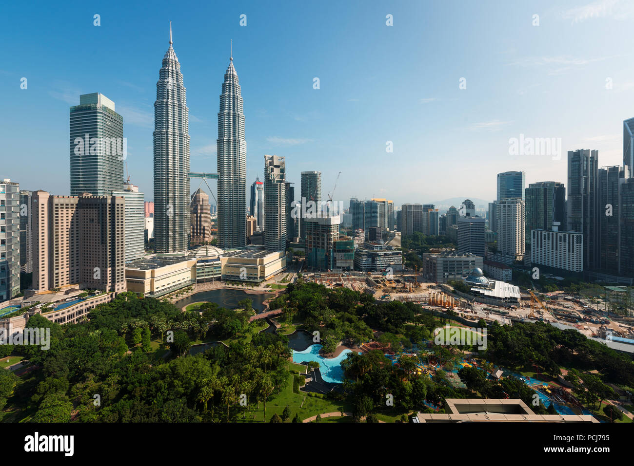 Kuala lumpur skyline le matin, de la Malaisie, Kuala Lumpur est la capitale de la Malaisie Banque D'Images