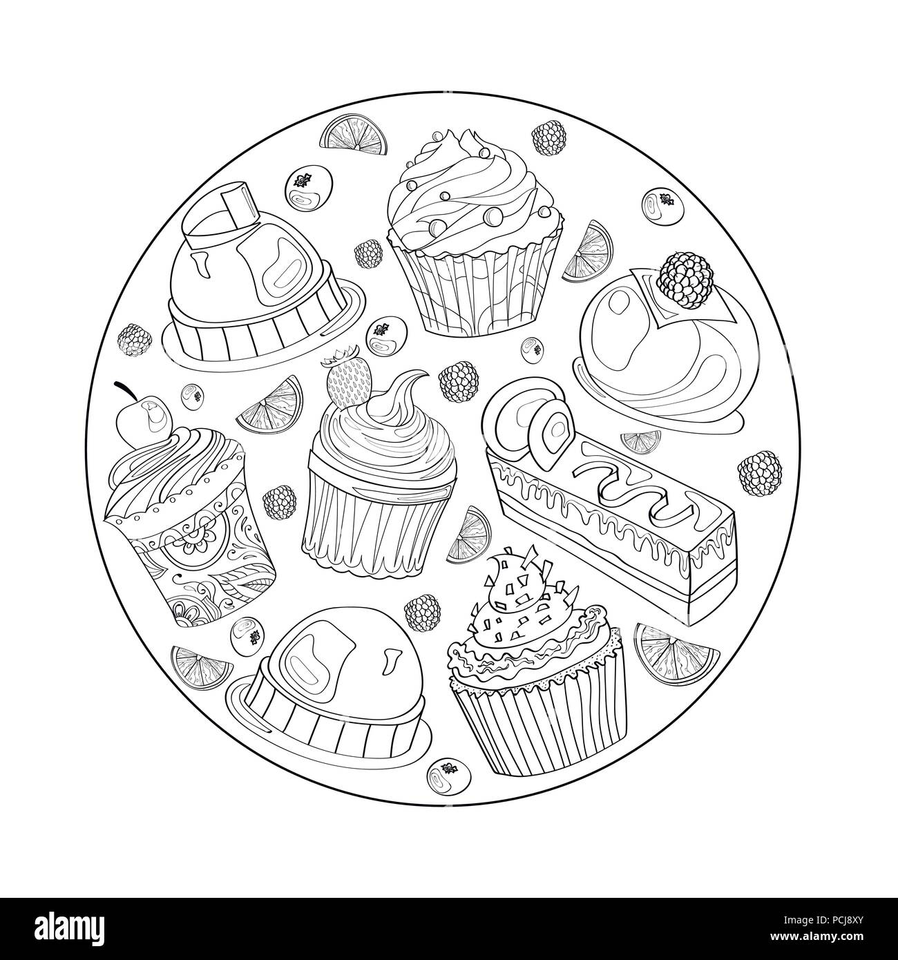 Logo, signe, style pour la pâtisserie, boulangerie. Lettrage, Illustration de Vecteur