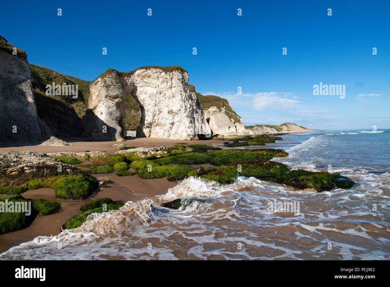 Whiterocks, Causeway Coast, Comté d'Antrim, Irlande du Nord Banque D'Images