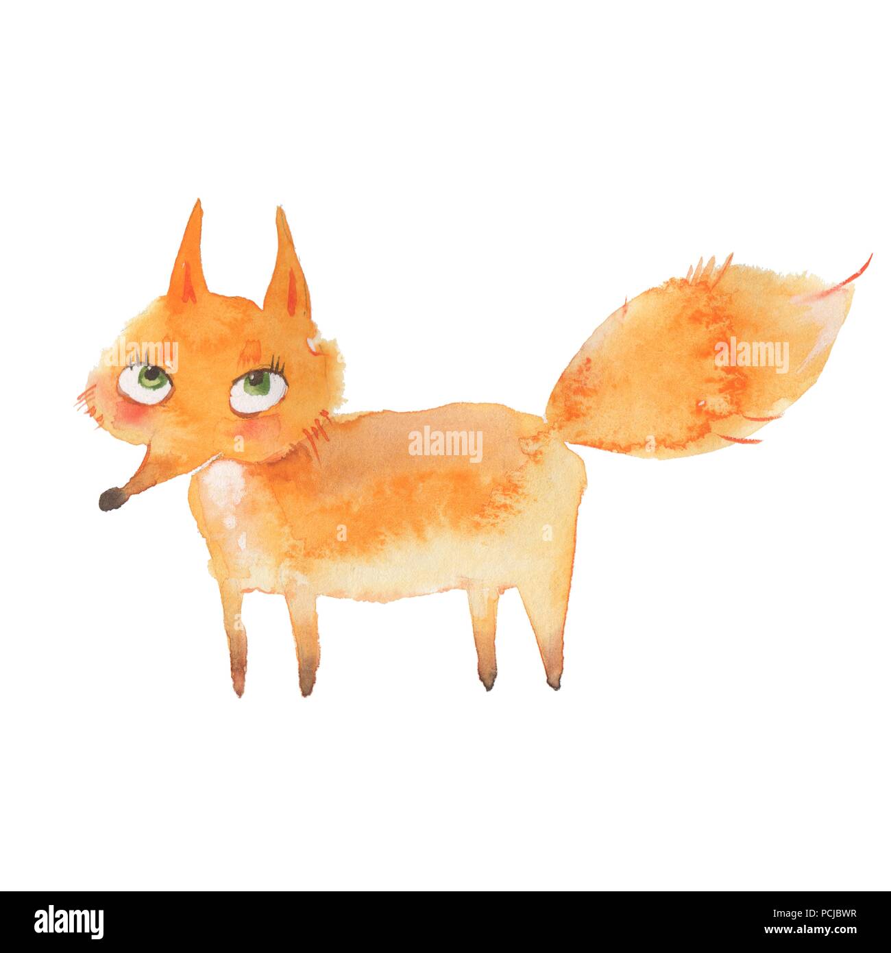 Motif Transparent Aquarelle Dessin Animé Avec Animaux De La