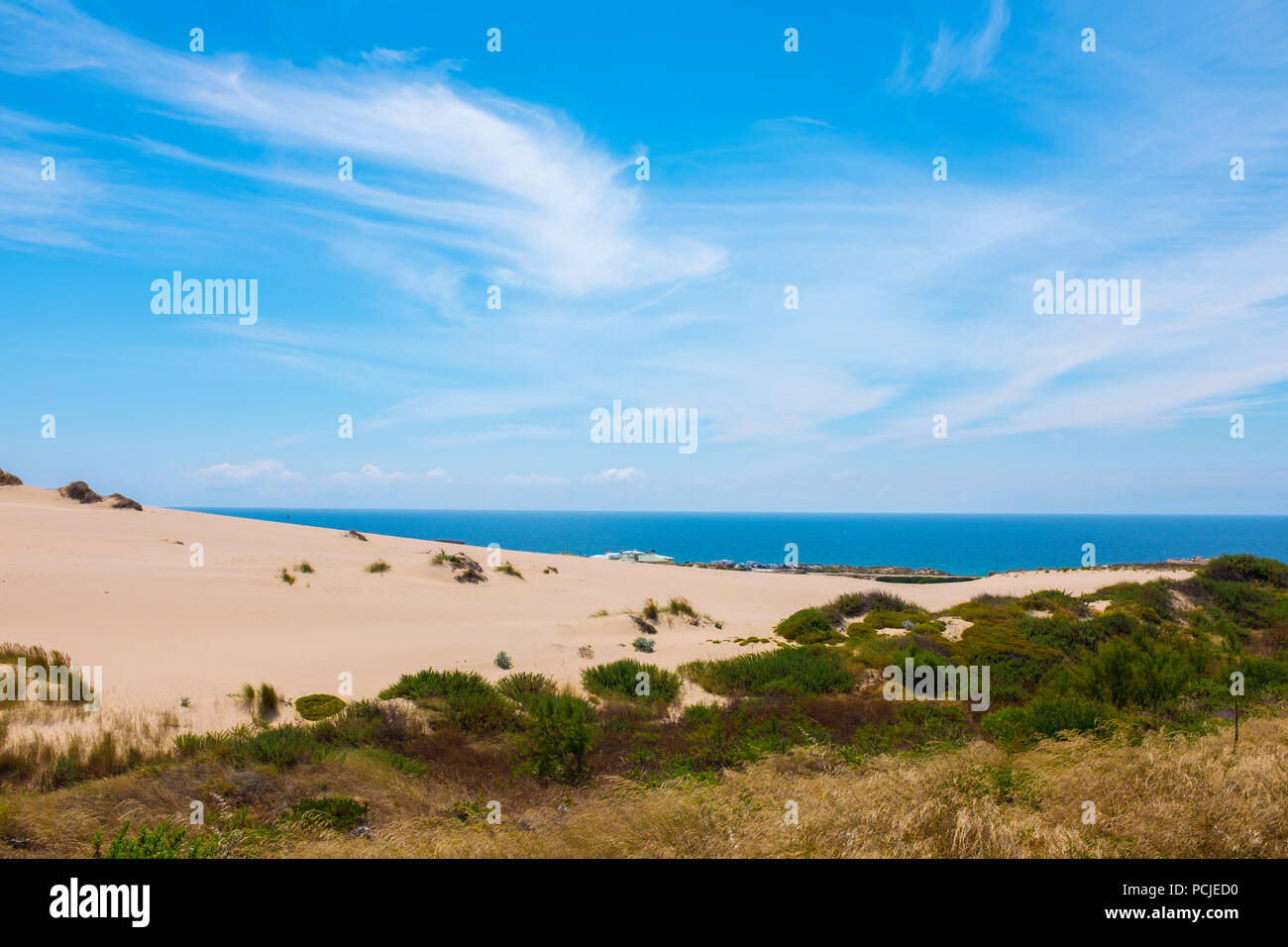 Duna Da Cresmina, dunes de sable, Cascais, Lisbonne, Portugal, une partie de l'Guincho-Cresmina système dunaire. Banque D'Images