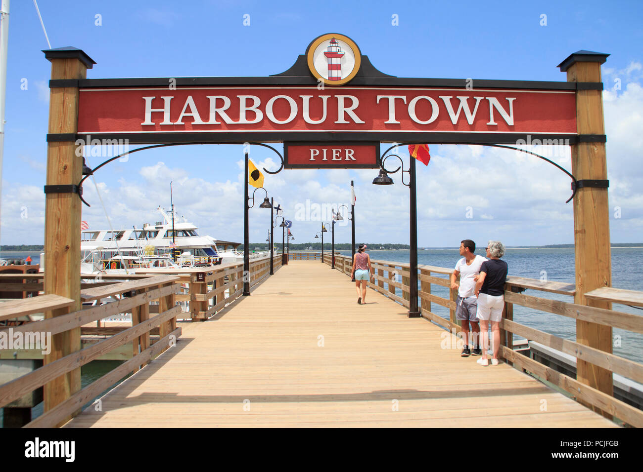 Harbour Town Hilton Head Island Caroline du Sud Banque D'Images