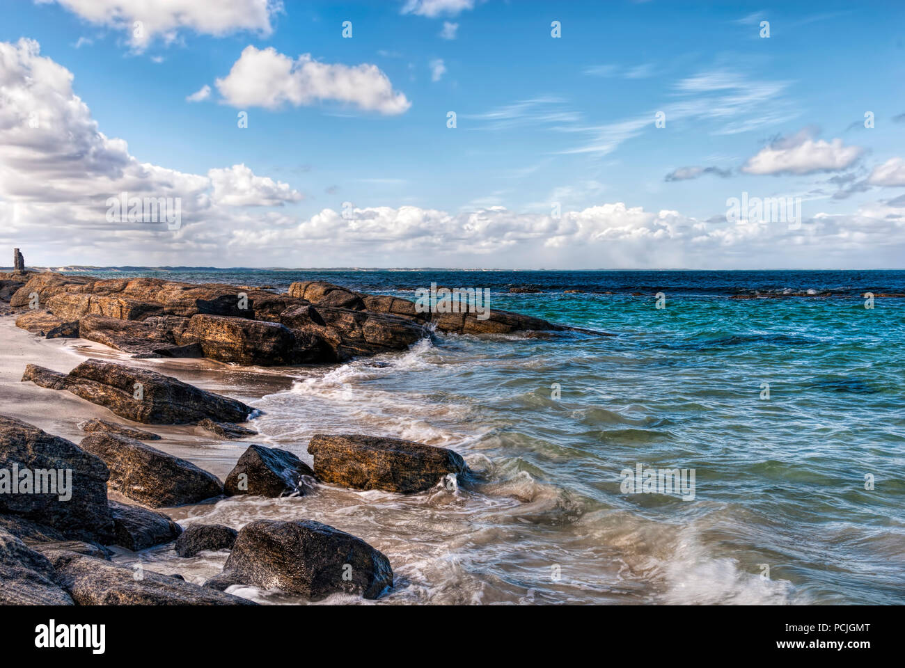 Côte Rocheuse, Le Cap Leeuwin, au sud ouest de l'Australie, l'Australie Banque D'Images