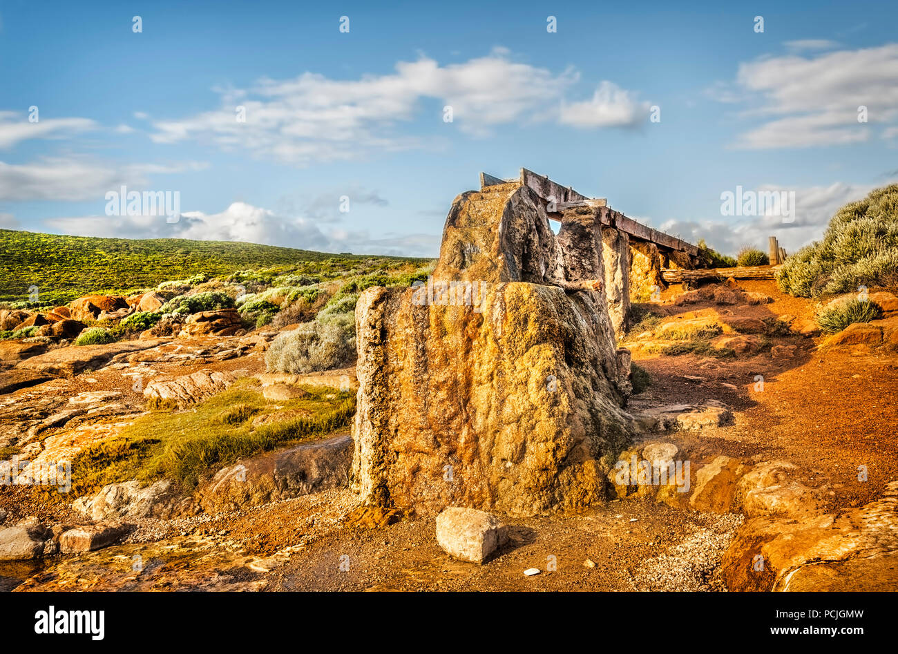 Roue de l'eau historique, Cap Leeuwin, au sud ouest de l'Australie, l'Australie Banque D'Images