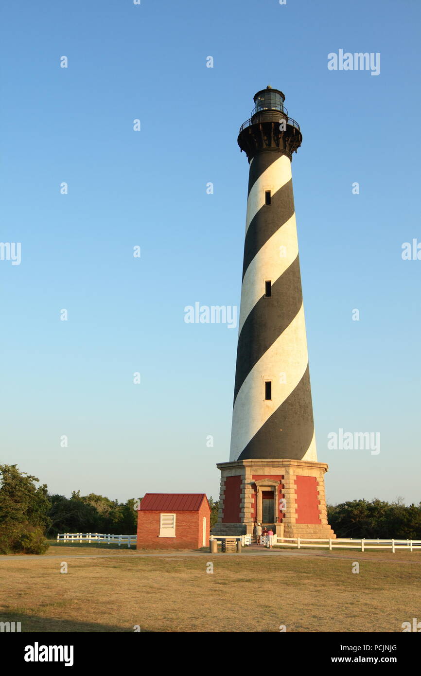 Le phare de Cape Hatteras, Outer Banks, NC Banque D'Images