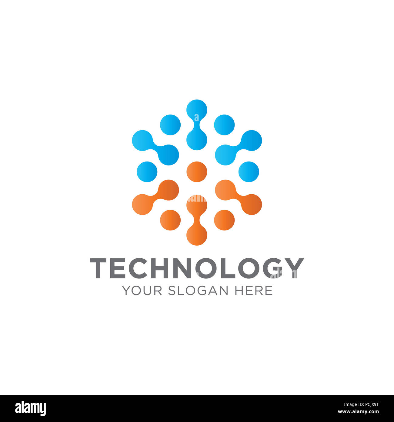 Logo de la conception du modèle vecteur, emblème, symbole de la création, de la conception ou de l'icône Banque D'Images