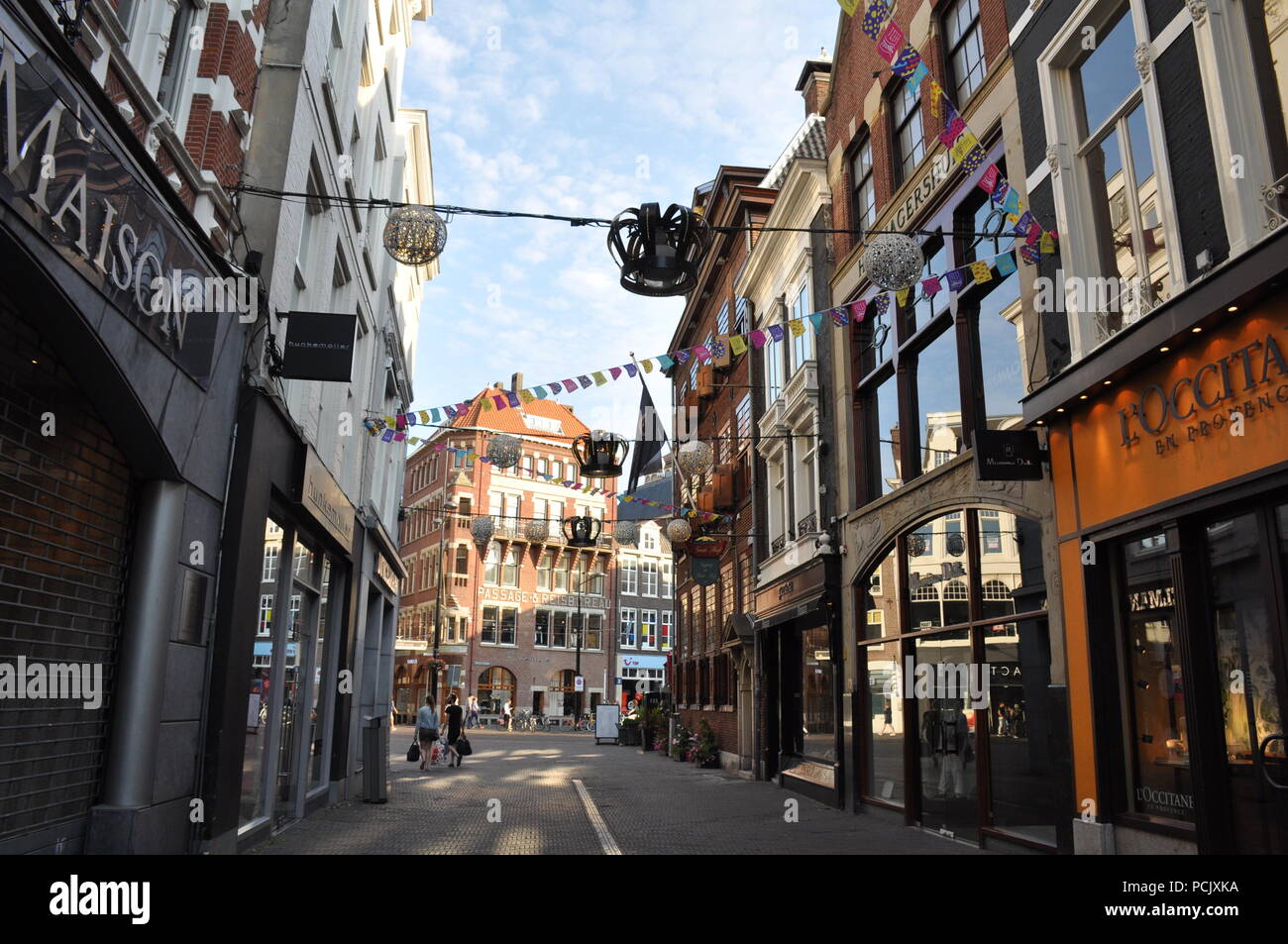 Rue commerçante, La Haye, Pays-Bas Banque D'Images