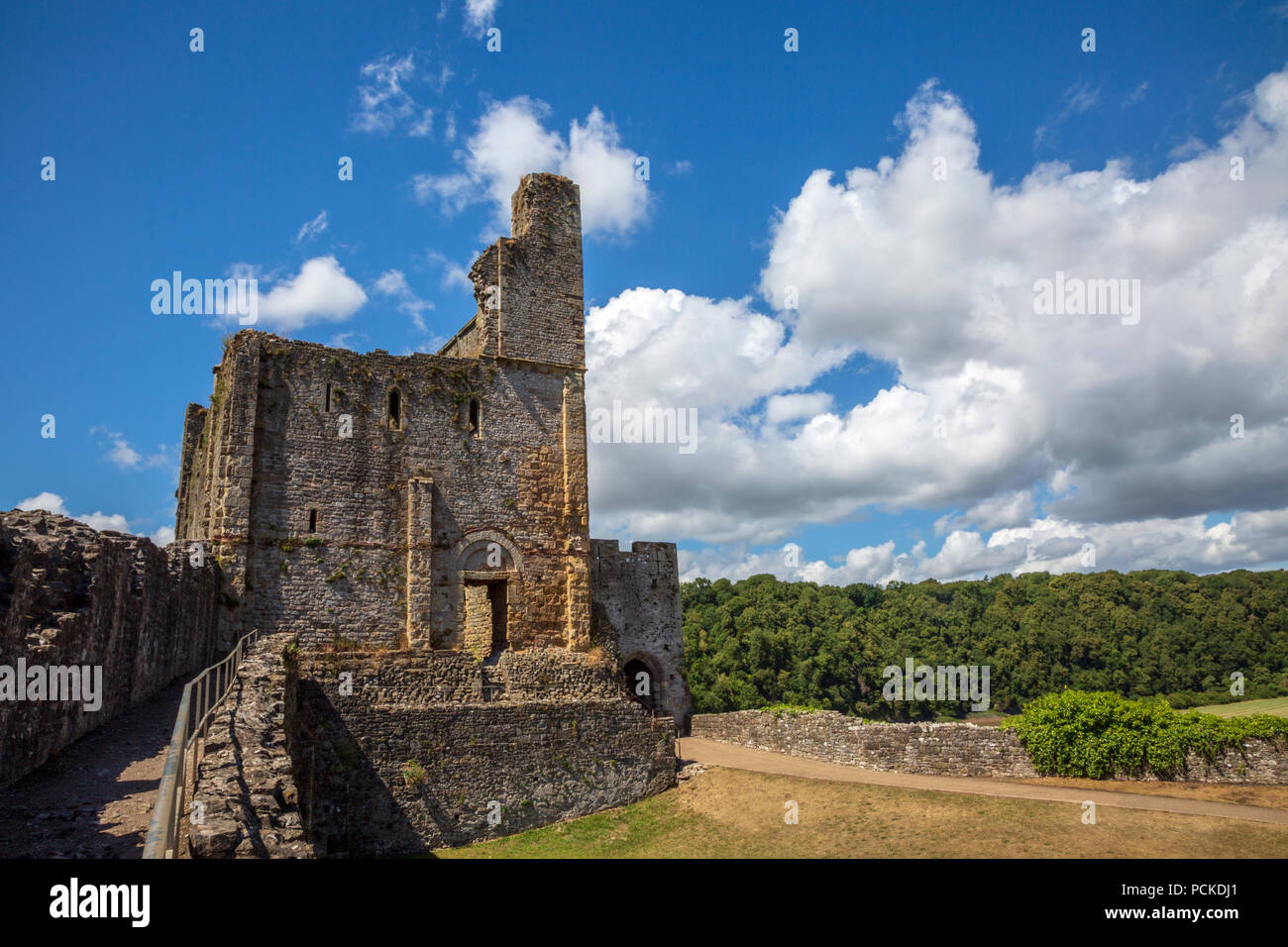 La Grande Tour, le château de Chepstow, au Pays de Galles Banque D'Images