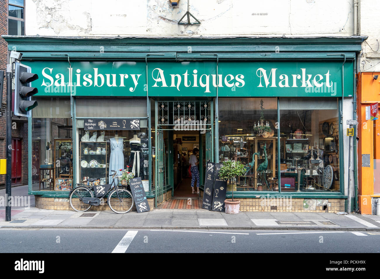 Marché d'antiquités de Salisbury Banque D'Images