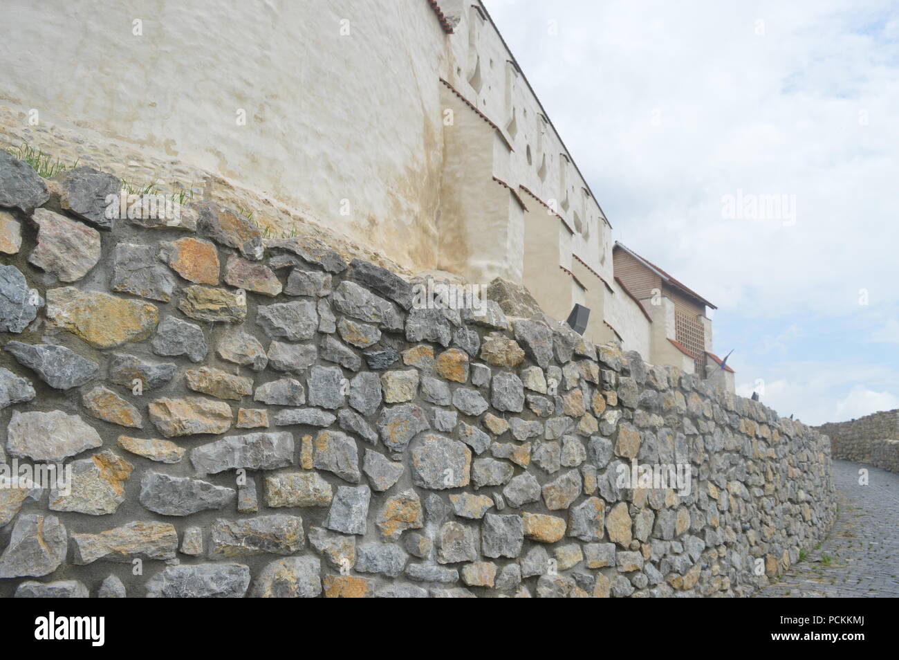 Feldioara forteresse perchée Banque D'Images