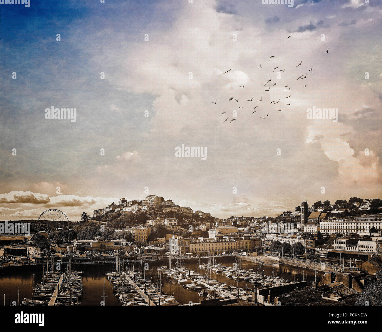 FINE ART : AD 2018 Torquay Banque D'Images