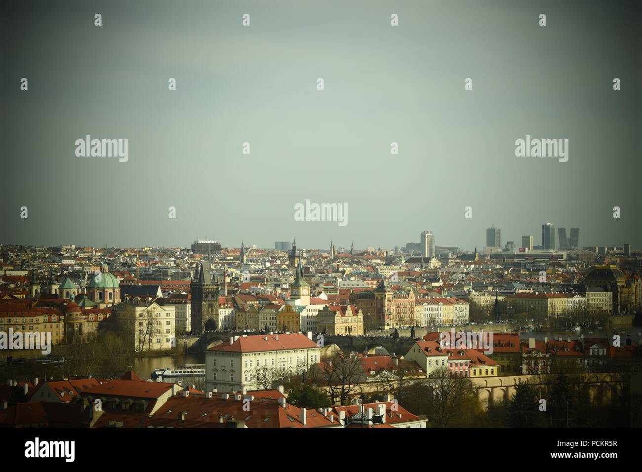 Panorama de Prague Banque D'Images