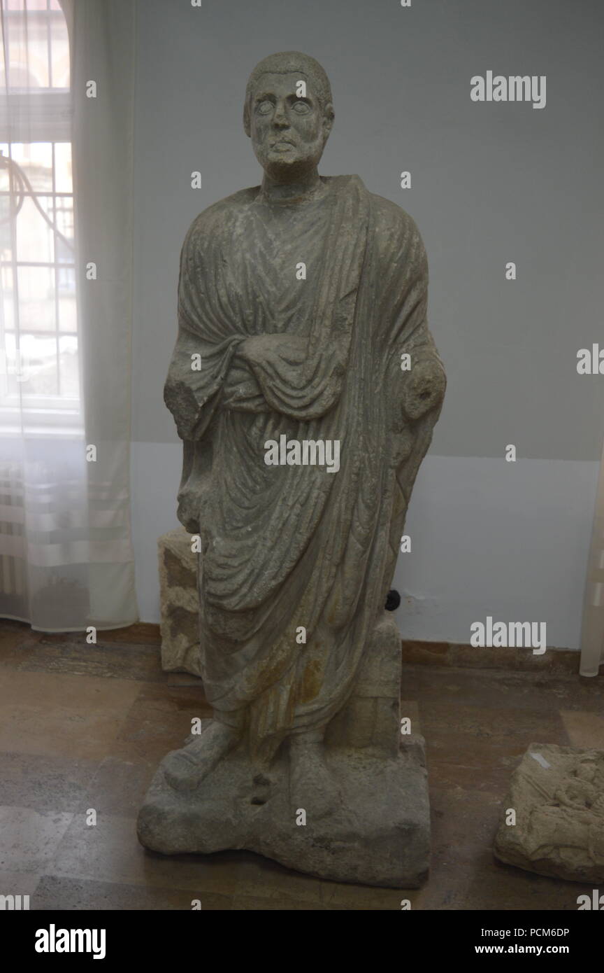 Statue romaine à un musée Banque D'Images