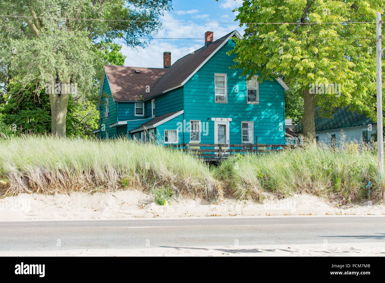 Beach House en Saint Joseph, au Michigan. Banque D'Images