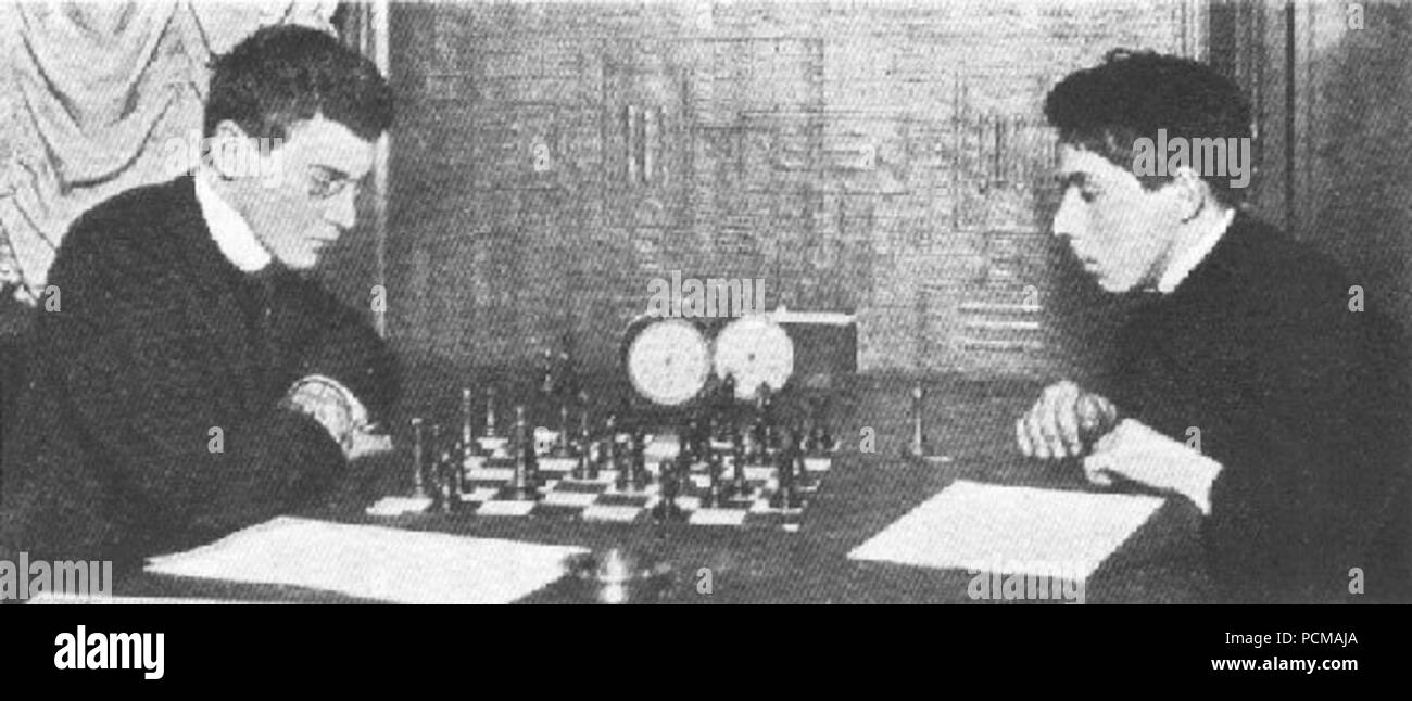 Alekhine-Romanovsky (1909). Banque D'Images