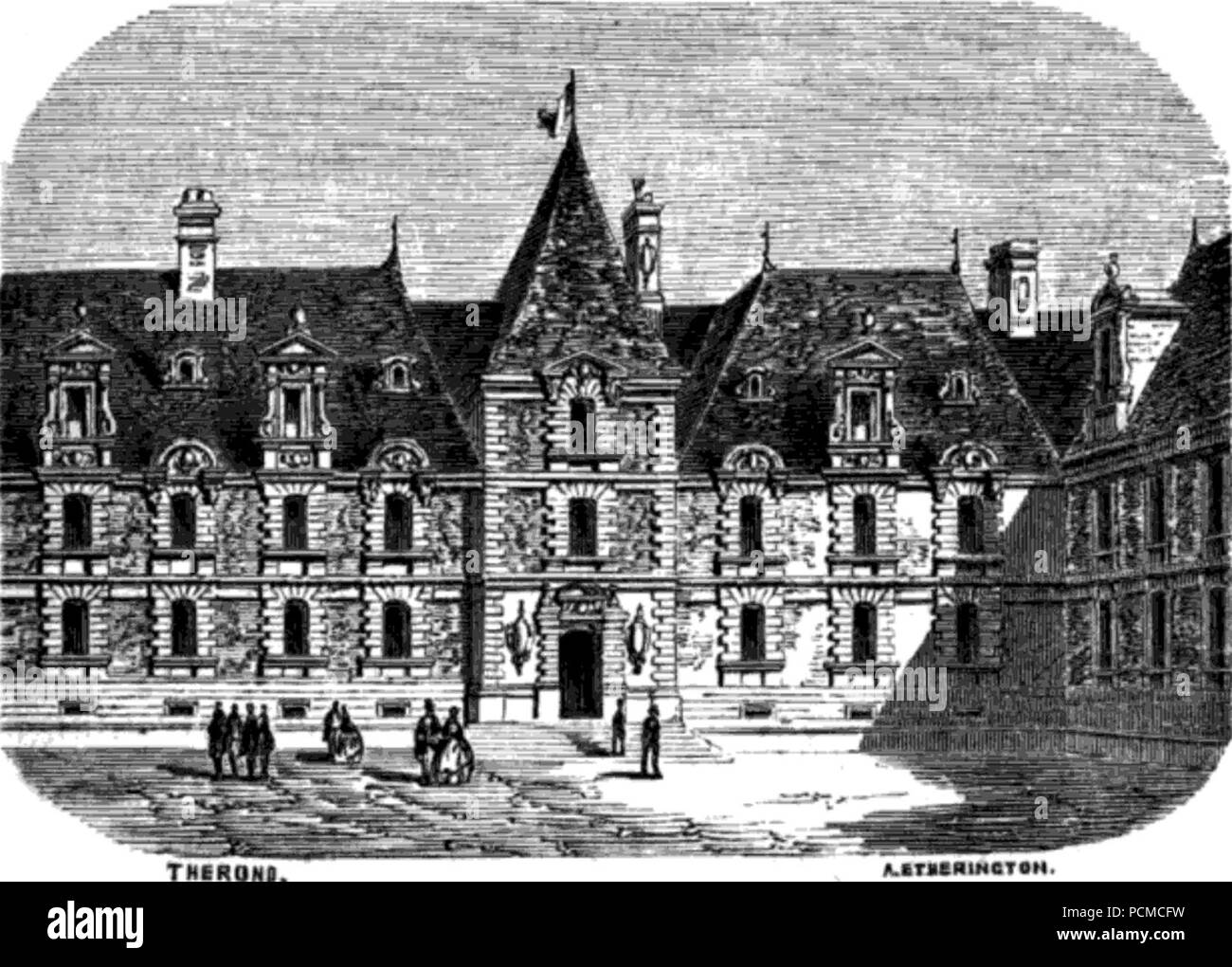 La Préfecture d'Alençon. Banque D'Images