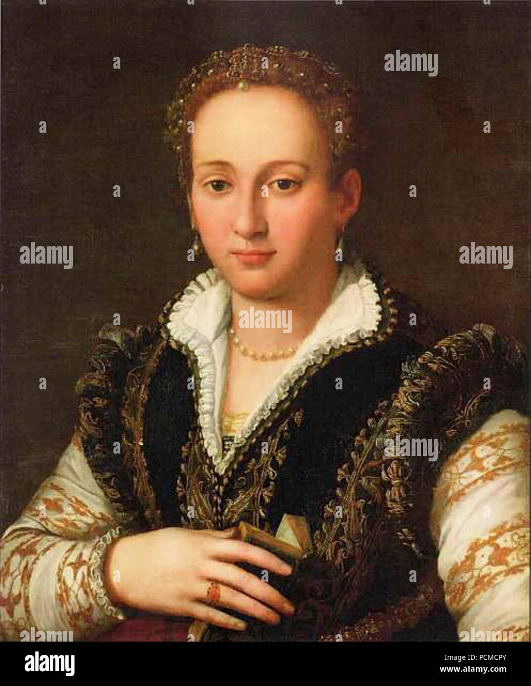 Alessandro Allori (atelier) - Bianca Cappello (1578-87 Banque D'Images