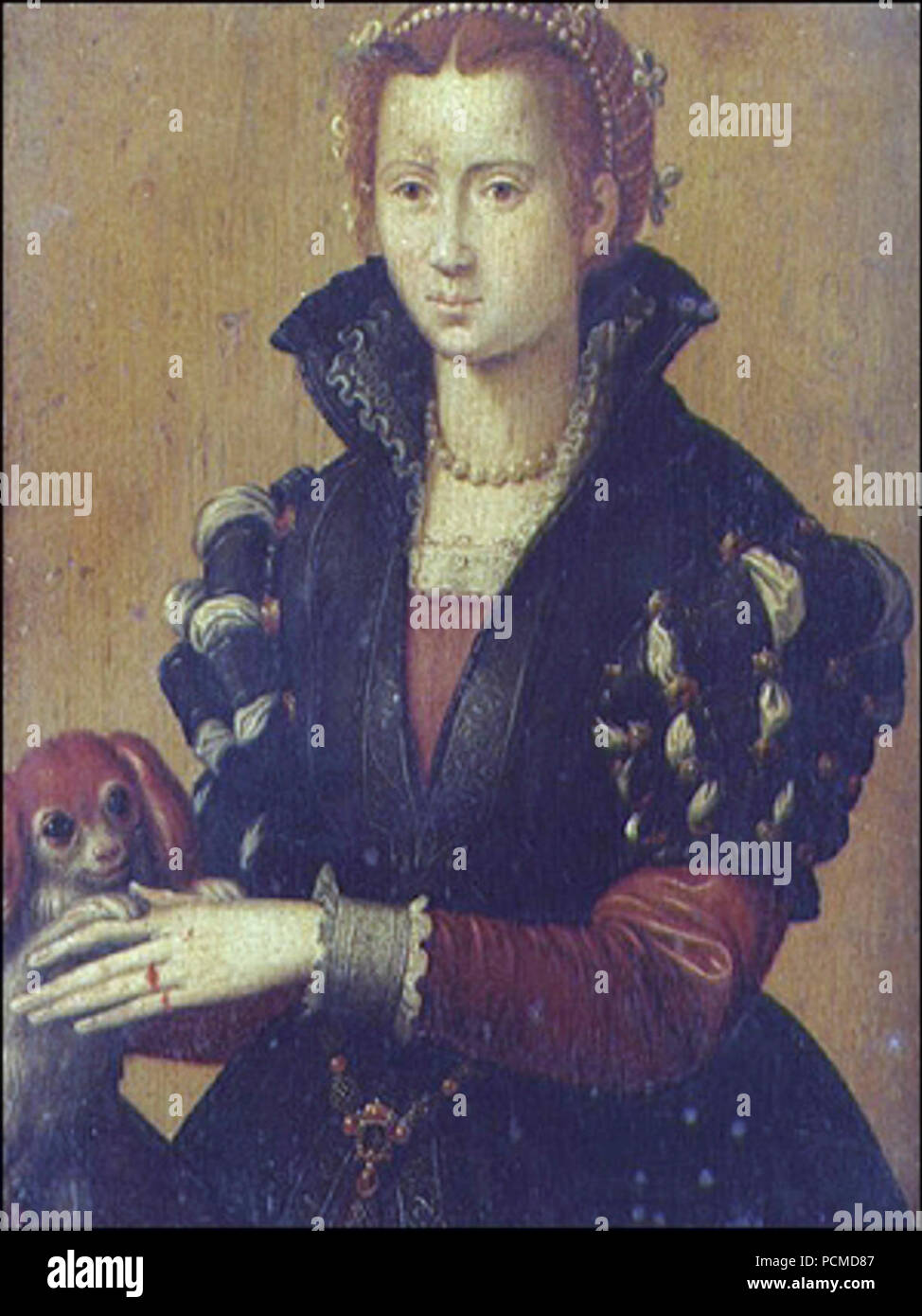 Alessandro Allori--Porträt von Eleonora von Toledo. Banque D'Images