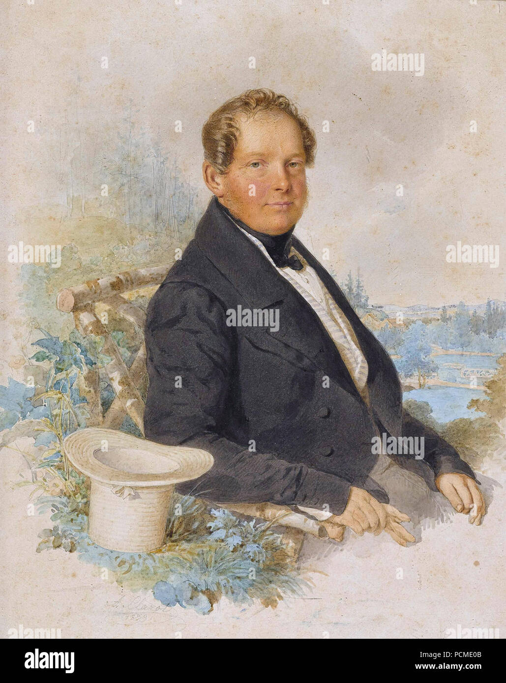 Alexander Clarot - Kronprinz Friedrich Wilhelm von Preußen. Banque D'Images