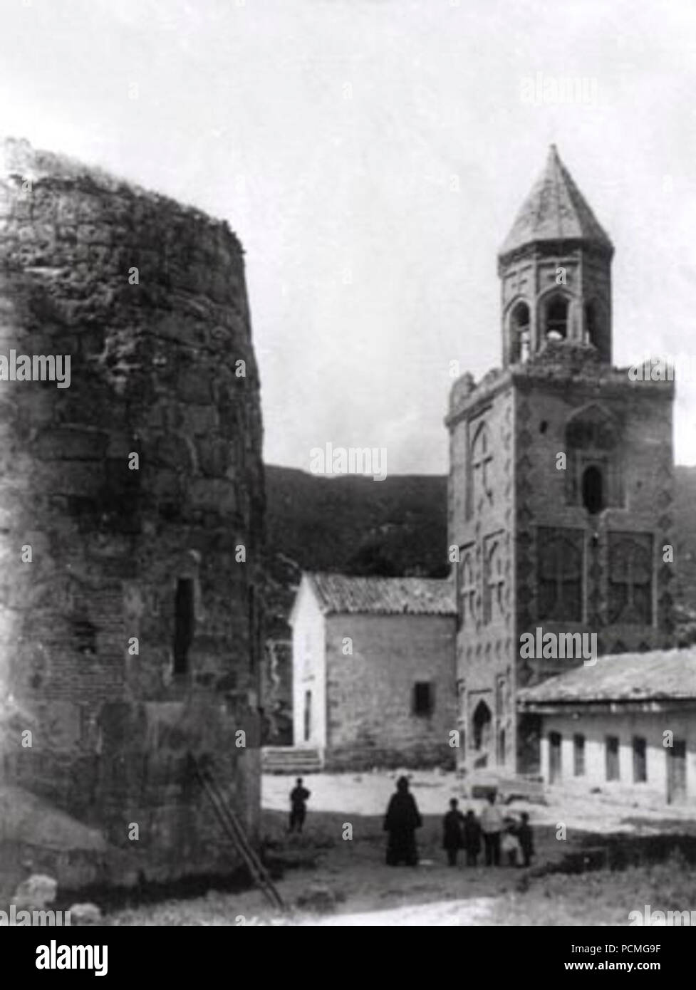 Alexander Roinashvili. Le clocher de Saint Nino. Kakheti. XVI c. Banque D'Images